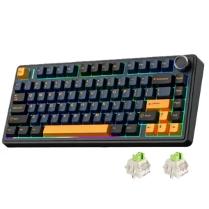 AULA F75 Reaper SW Hot Swappable RGB TKL Backlight Gasket 4000mAh Mechanical Gaming Keyboard (Gradient Black)