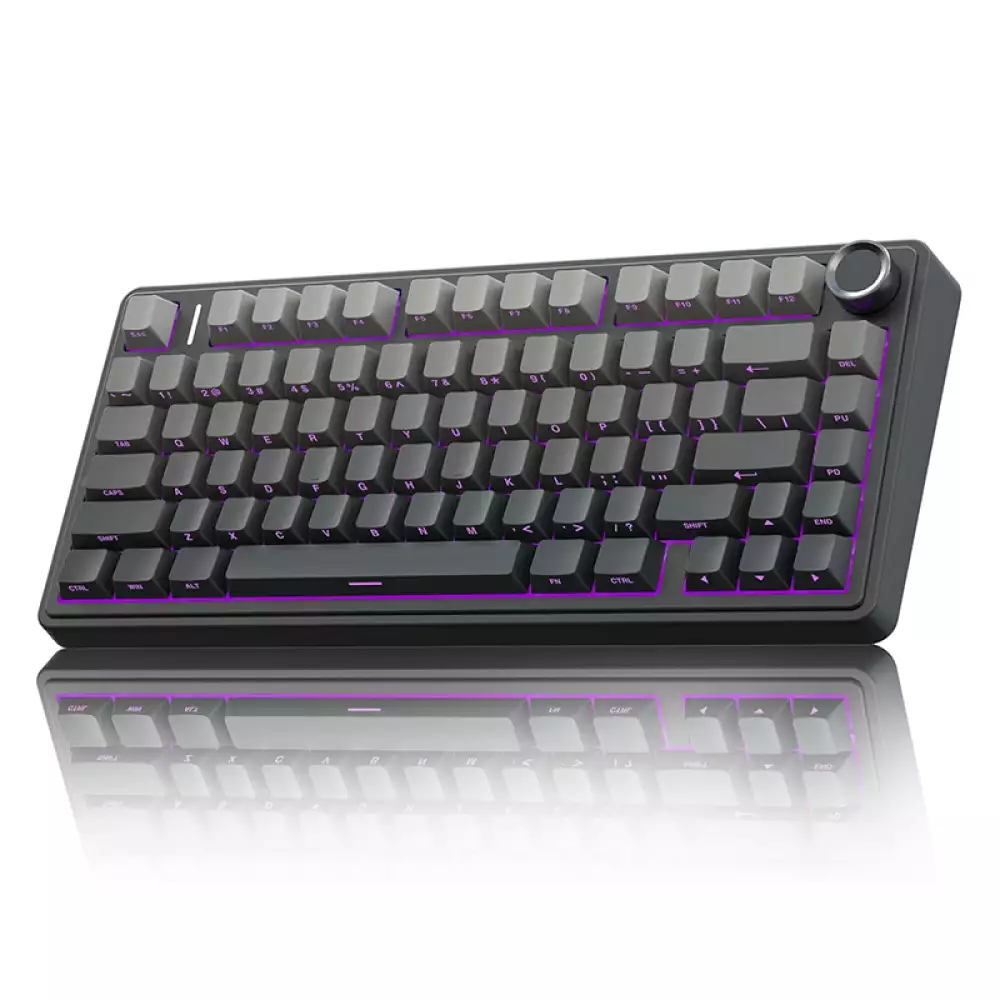 AULA F75 Reaper SW Hot Swappable RGB TKL Backlight Gasket Mechanical Gaming Keyboard (Gradient Grey)
