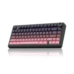 AULA F75PRO Reaper SW Hot Swappable RGB TKL Backlight Gasket 4000mAh Side Engraved Keycaps Mechanical Gaming Keyboard (Gradient Pink)