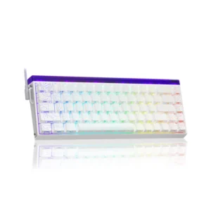 AULA HERO68 HE Magnetic Black King SW Hot Swappable RGB 65% Backlight Wired Mechanical Gaming Keyboard (White Contour)