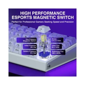AULA HERO68 HE Magnetic Dragon King SW Hot Swappable RGB 65% Backlight Wired Mechanical Gaming Keyboard (Gradient Purple) - Image 3