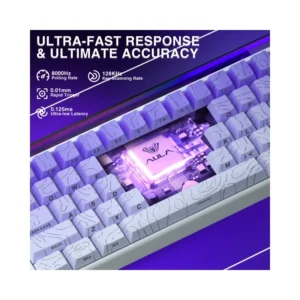 AULA HERO68 HE Magnetic Dragon King SW Hot Swappable RGB 65% Backlight Wired Mechanical Gaming Keyboard (Gradient Purple) - Image 6