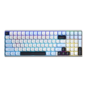 AULA S100PRO Brown SW RGB 96% 3-Mode Hot Swappable AR/EN Mechanical Gaming Keyboard (Blue/White/Purple)