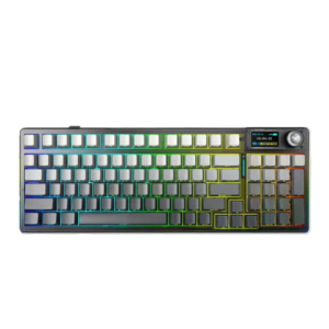 AULA WIND F98PRO V3 RGB Caramel Latte SW Hot Swappable RGB 96% Backlight TFT Screen 3-Mode Mechanical Gaming Keyboard (Gradient Grey)