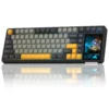 AULA WIND L99 Raindrop SW Hot Swappable 3.98inch IPS Touchscreen 8000mAh TKL RGB 3-Mode Mechanical Gaming Keyboard (Dark Grey/Light Grey/Yellow)