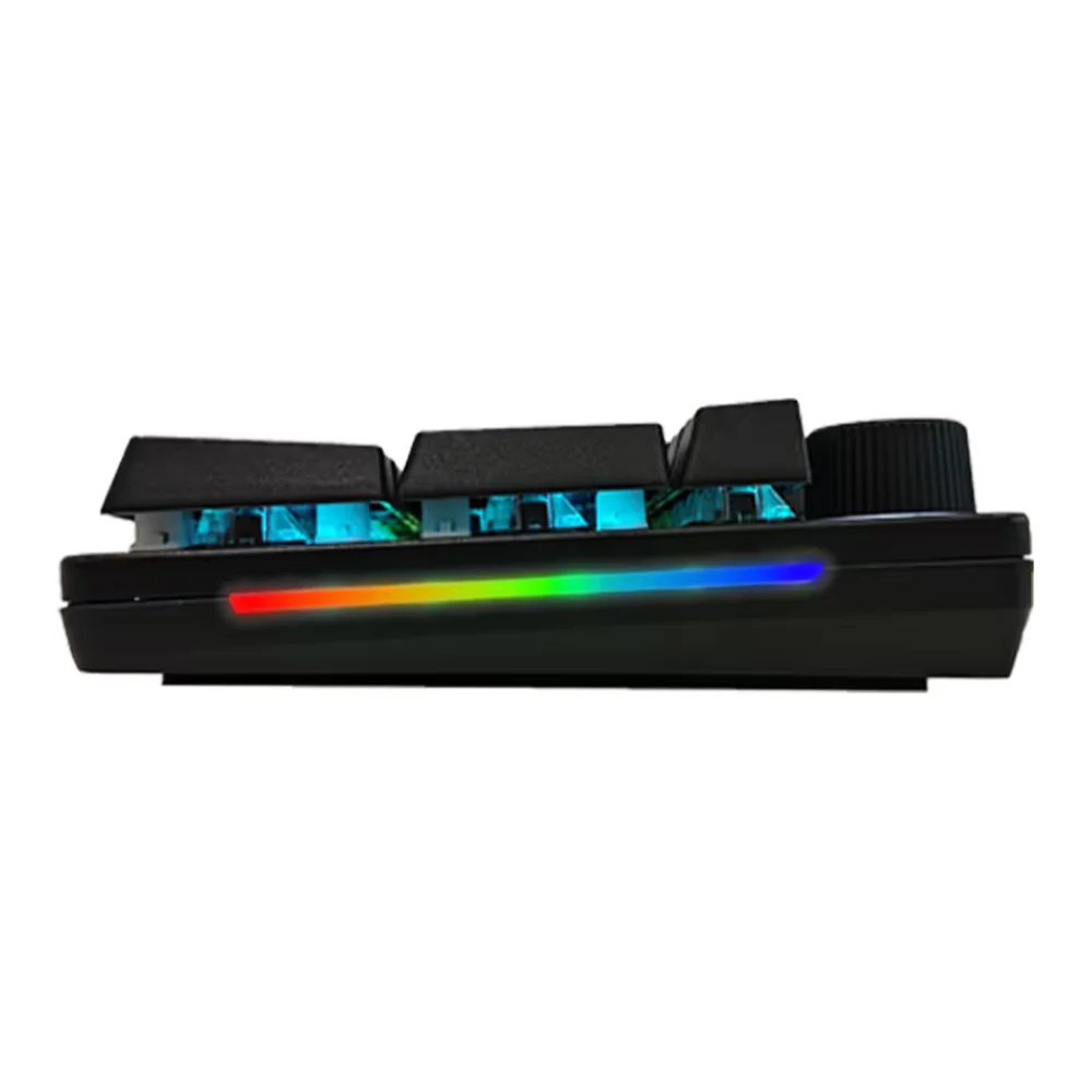 FANTECH MAXPOWER II MK894 Lemon Zest SW Hot Swappable ARGB Wired Mechanical Gaming Keyboard (Black) - Image 2