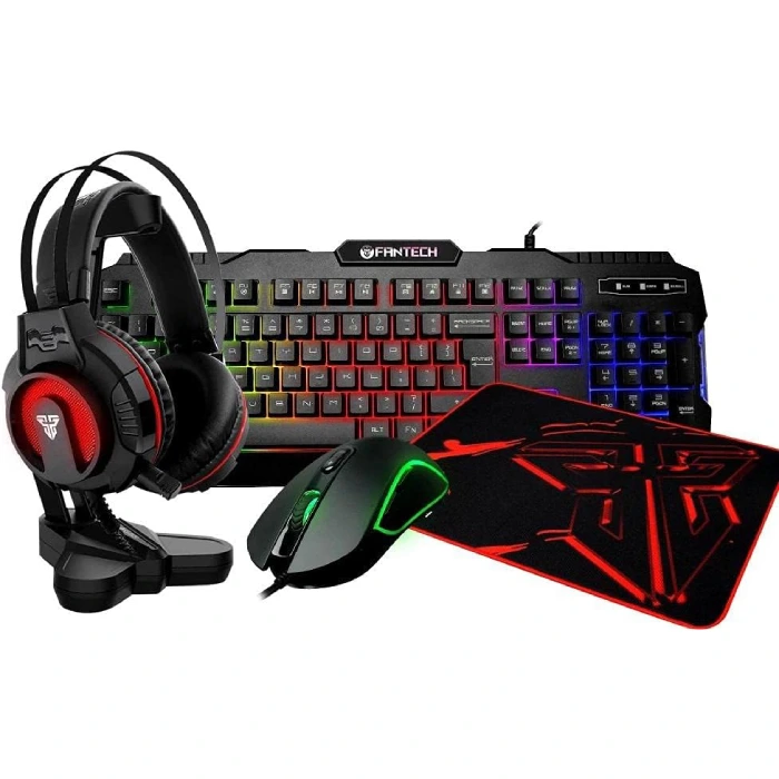 FANTECH P51 5-in-1 Power Bundle (Keyboard/Mouse/Medium Mouse Pad/Headphone/Headphone Stand)