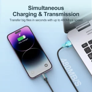 JOYROOM S-A10 USB-A to Lightning Fast Charging Data Cable 1.2m (Black) - Image 4