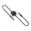 LENYES LC540TC-TC 100W USB-C to USB-C Data Cable 1.2m with 2.5W Watch Wireless Charger (Black)