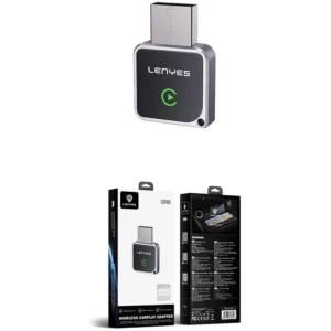 Alternative view of LENYES LCP06 5.3 Wireless Car Play/Android Auto Adapter (Black)