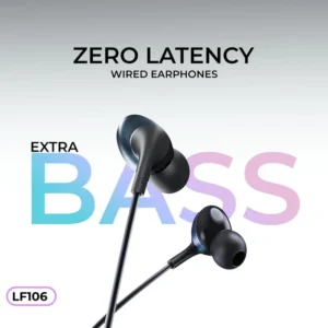 Alternative view of LENYES LF106-AUX 3.5mm Wired Earphone (Black)