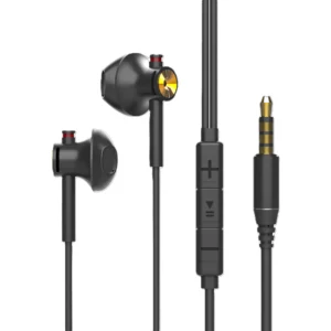 LENYES LF110-AUX 3.5mm Wired Earphone (Black)