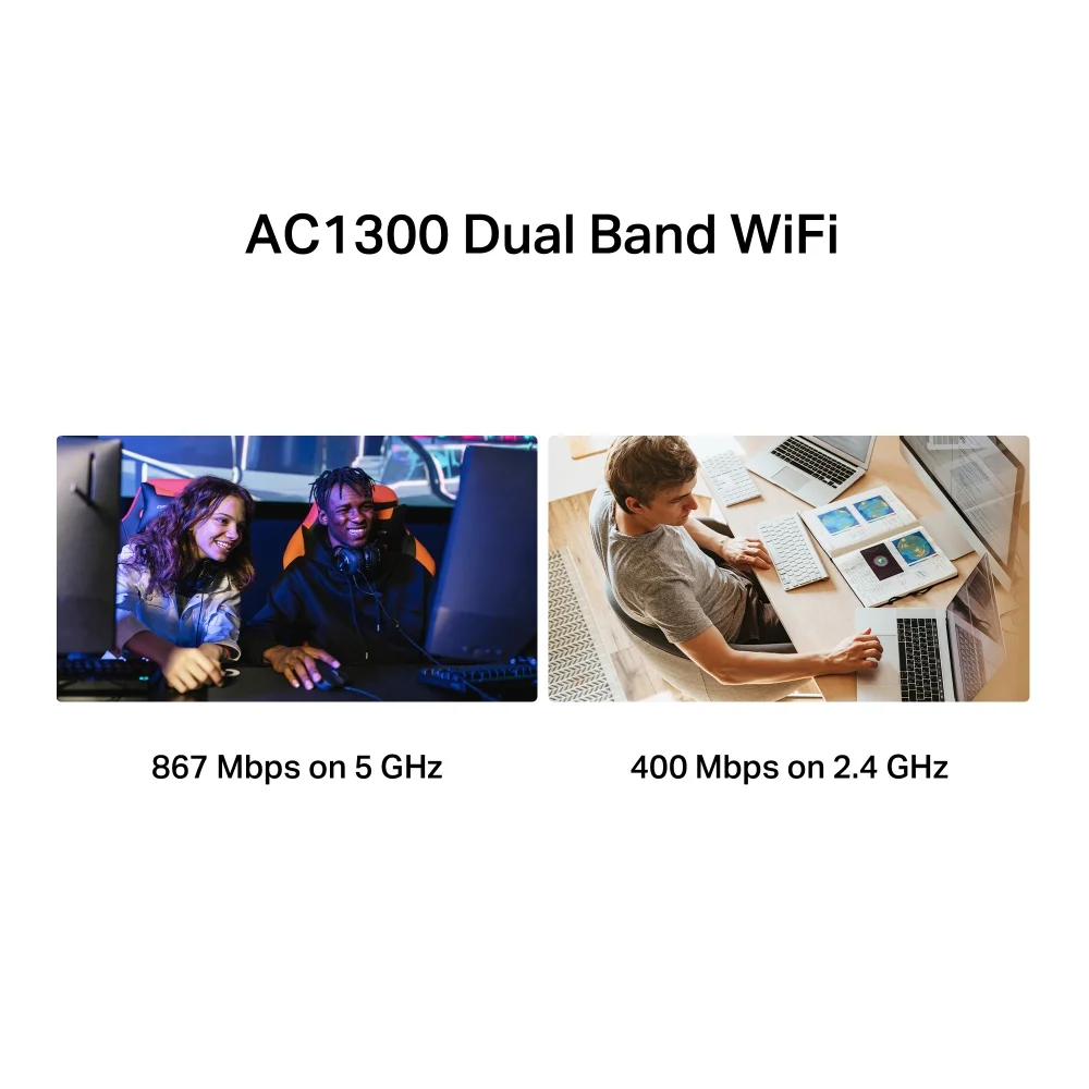 MERCUSYS MA30H AC1300 High Gain Wireless Dual Band USB Adapter - Image 4