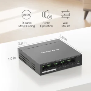 MERCUSYS MS105GP 5-Port Gigabit Desktop Switch With 4-Port PoE+ - Image 10