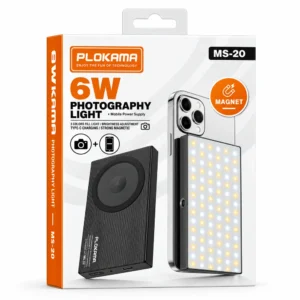 PLOKAMA MS-20 6W Magnetic Photography Light