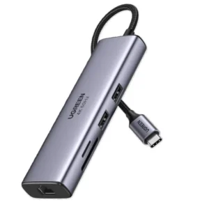 UGREEN 45379 CM498 7-in-1 USB-C 4K 60Hz 10Gbps 100W Multifunction Adapter Hub (Space Grey)