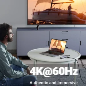 UGREEN 45379 CM498 7-in-1 USB-C 4K 60Hz 10Gbps 100W Multifunction Adapter Hub (Space Grey) - Image 3