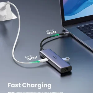 UGREEN 45379 CM498 7-in-1 USB-C 4K 60Hz 10Gbps 100W Multifunction Adapter Hub (Space Grey) - Image 7