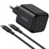 UGREEN 65054 X524 45W USB-C GaN Fast Charger with USB-C to USB-C Cable 1.0m (Black)
