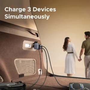 UGREEN Nexode 55909B EC603 90W 2-Port (1xUSB-A + 1xUSB-C) Fast Car Charger with USB-C Retractable Cable 0.7m (Space Grey) - Image 7
