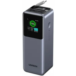 UGREEN Nexode Pro 95670B PB726 165W 20000mAh Flight Approved Power Bank with Retractable USB-C Cable (Space Grey)