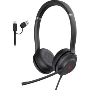 Alternative view of Yealink UH35 Dual USB Wired Headset (Microsoft Teams) (1308163) Black