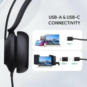 Yealink UH35 Dual USB Wired Headset (Microsoft Teams) (1308163) Black - Image 8