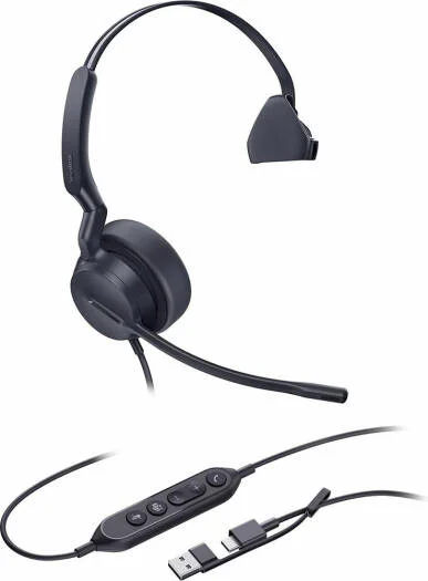 Yealink UH44 Mono USB Wired Headset (Microsoft Teams) (1308241) Black - Image 4