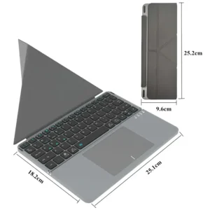 iBOX11 New Concept Folding Keyboard With Touchpad (Grey) - Image 5